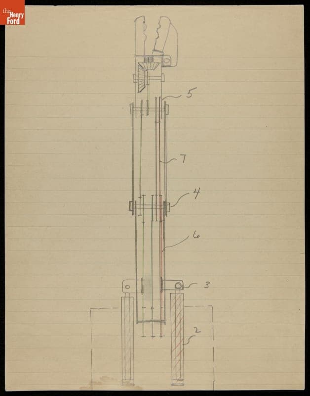 Unimate Robotic Arm Diagram, circa 1960