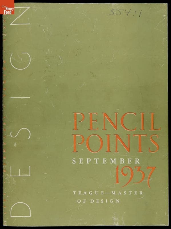 Pencil Points Magazine, "Teague--Master of Design," September 1937