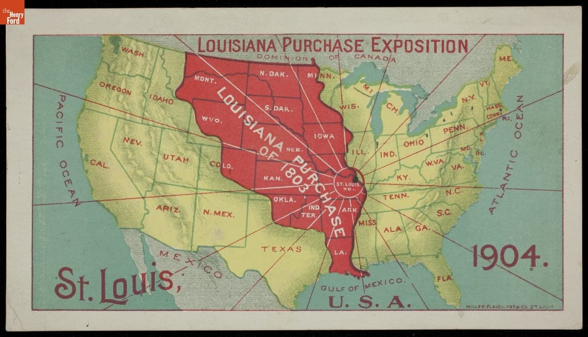 Trade Card Promoting the Louisiana Purchase Exposition, 1898-1903
