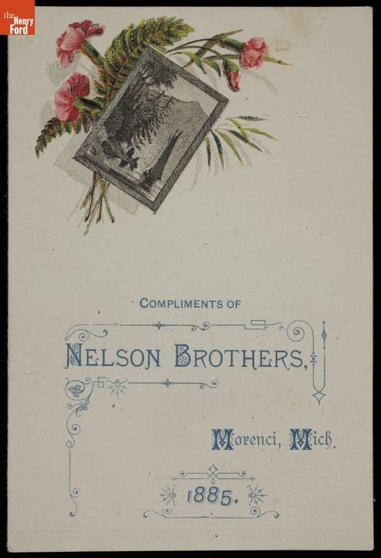 Trade Card for the Nelson Brothers Flour Mill, Morenci, Michigan, 1885