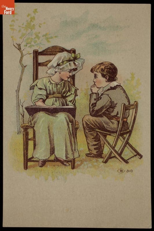 Trade Card for Nudavene Flakes, Rockford Oatmeal Co., 1891-1900