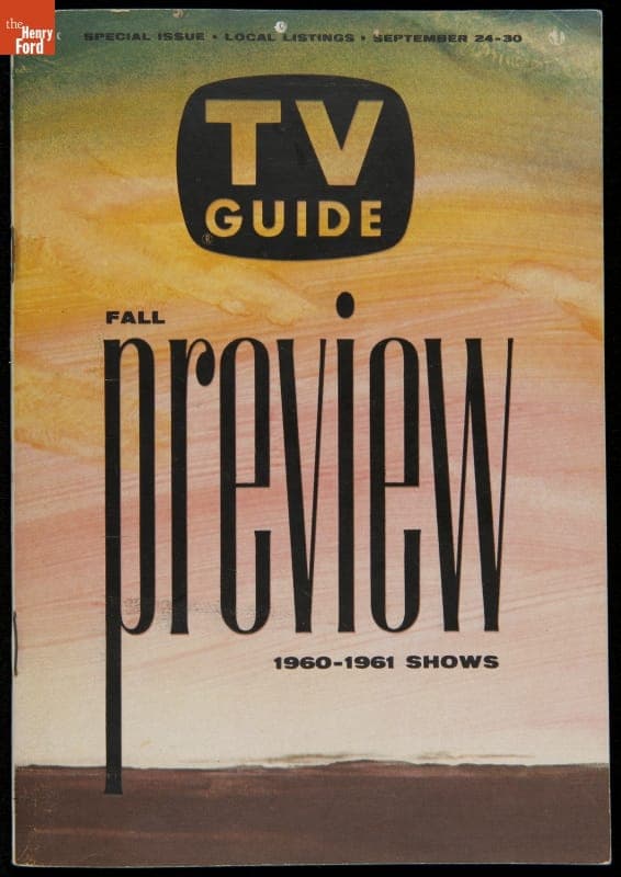 "TV Guide: Fall Preview, 1960-1961 Shows," September 24-30, 1960