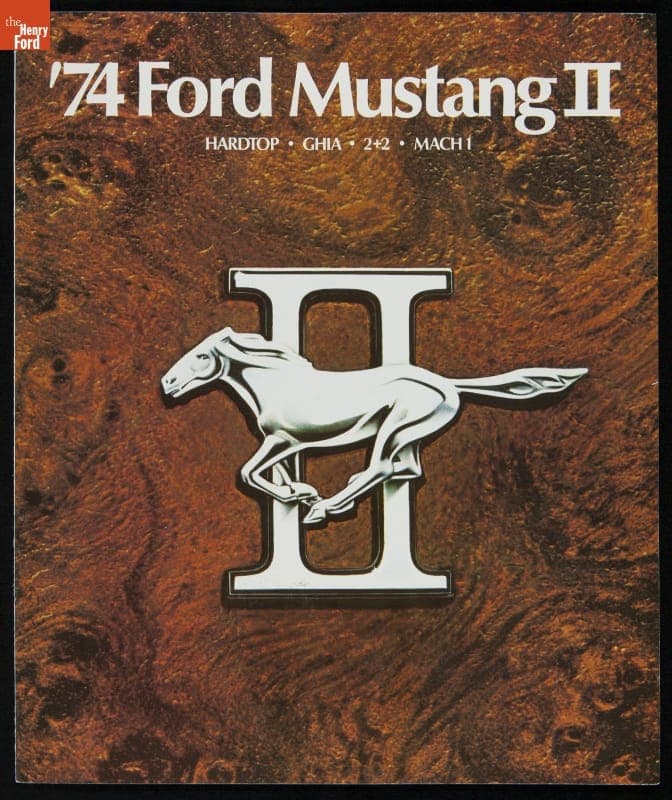 Sales Brochure for 1974 Ford Mustang, "'74 Mustang II"