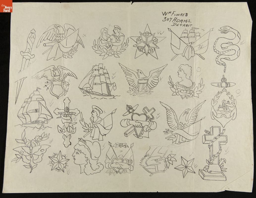Tattoo Stencils, 1923-1926