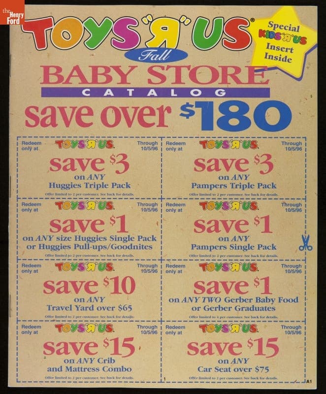 Toys "R" Us Fall Baby Store Catalog, 1996