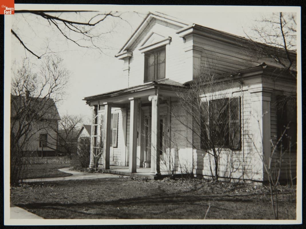 Robert Frost Home at Its Original Site, Ann Arbor, Michigan, circa 1923