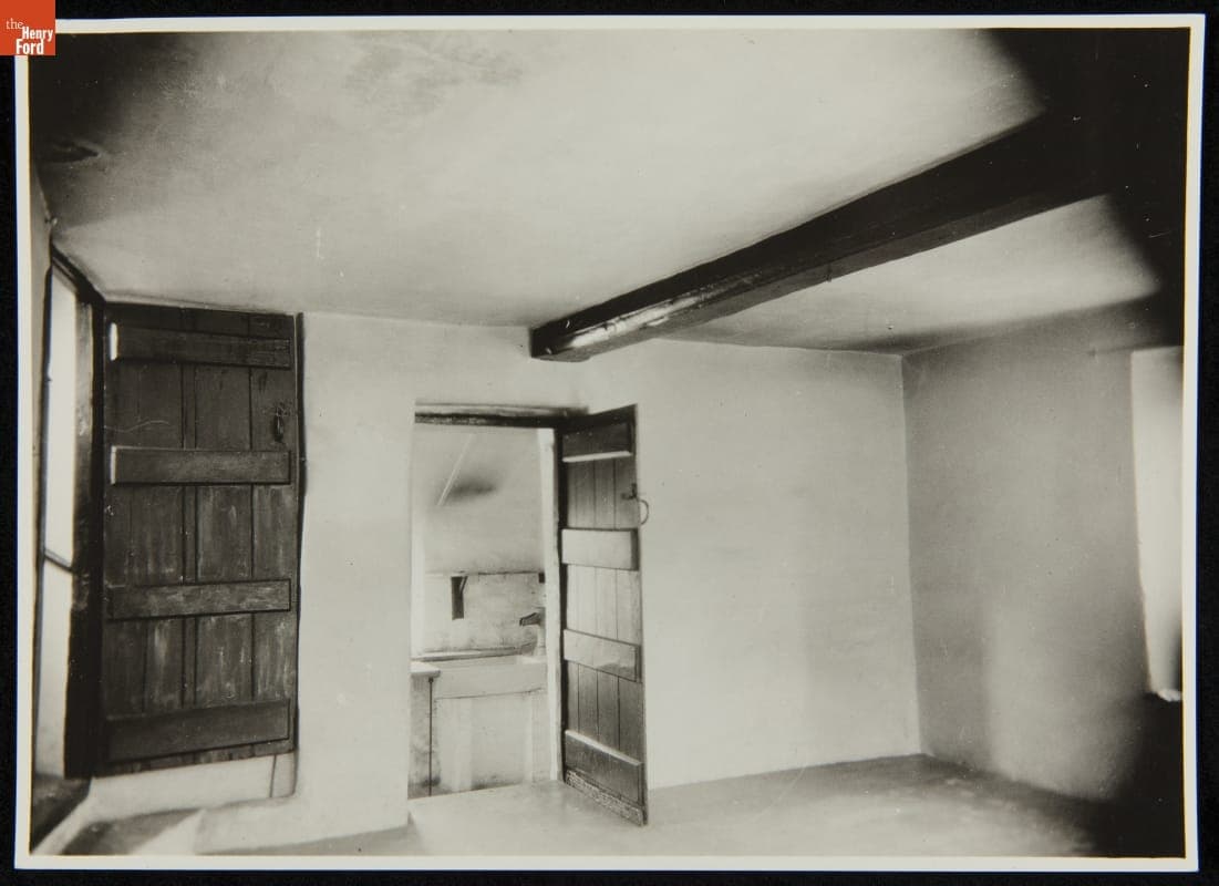Interior View of Cotswold Cottage at its Original Site, Chedworth, Gloucestershire, England, 1929-1930