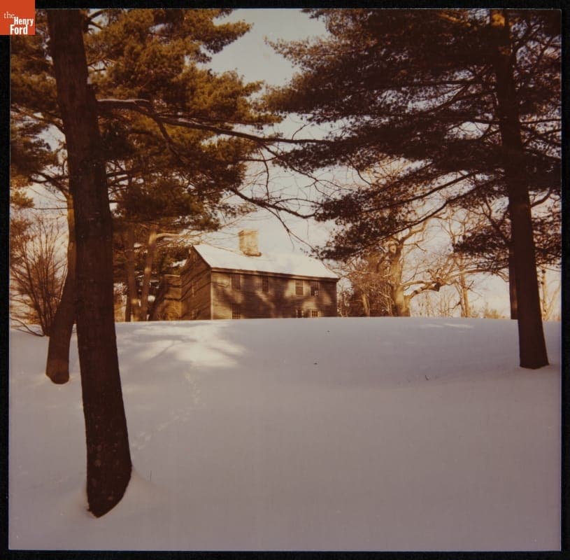 Daggett Farm House at Its Earlier Site, Union, Connecticut, 1977