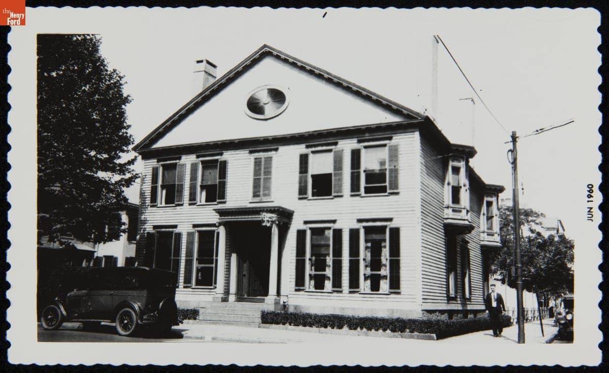 Noah Webster House at its Original Site, New Haven, Connecticut, 1932