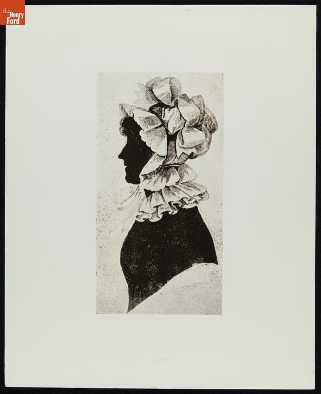 Silhouette of Rebecca Greenleaf Webster, circa 1840