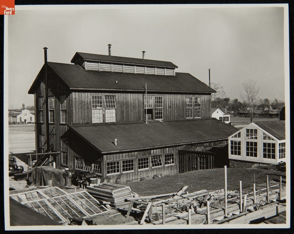 Rear View of the Soybean Laboratory in Greenfield Village, 1930