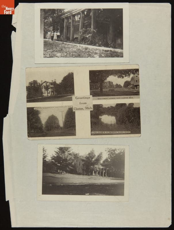Views of Clinton, Michigan, Including Eagle Tavern, circa 1925