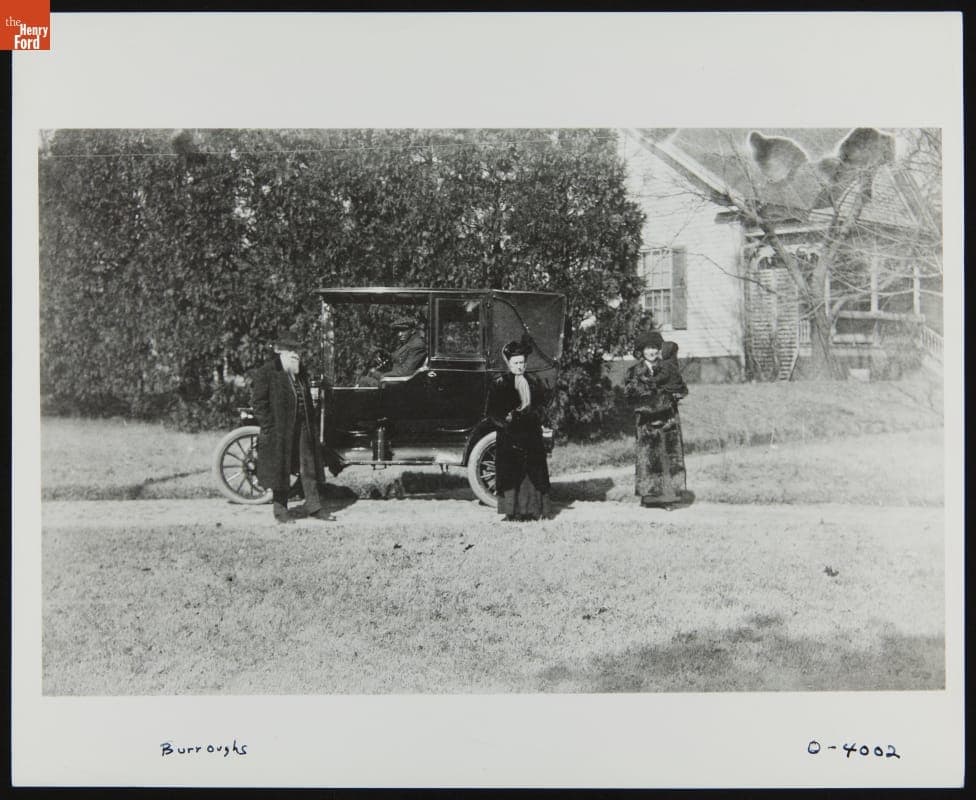 John Burroughs, Ursula North Burroughs, and Clara Barrus Holding Grandson John Burroughs, 1911-1912