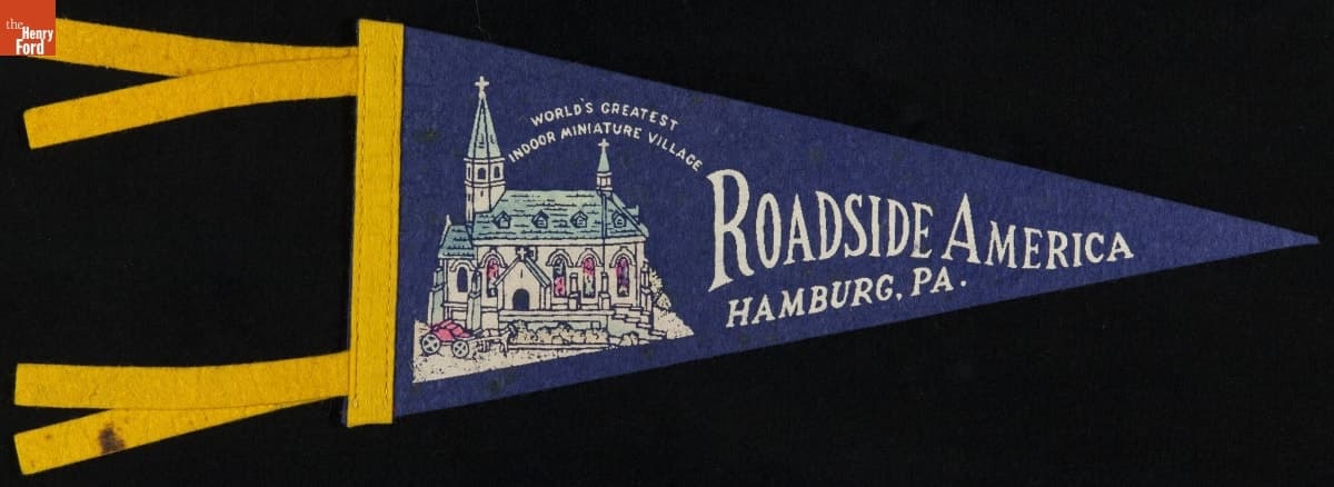 Pennant, "World's Greatest Miniature Village, Hamburg, Pa.," 1935-1940