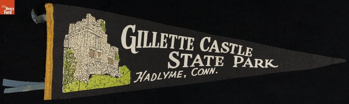 Pennant, "Gillette Castle State Park, Hadlyme, Conn.," 1940-1965