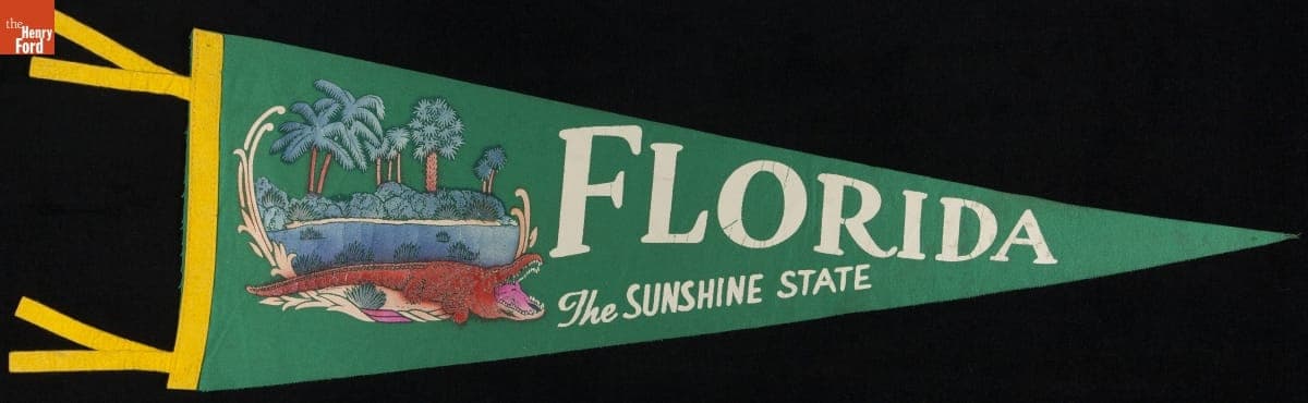 Pennant, "Florida, the Sunshine State," 1940-1965
