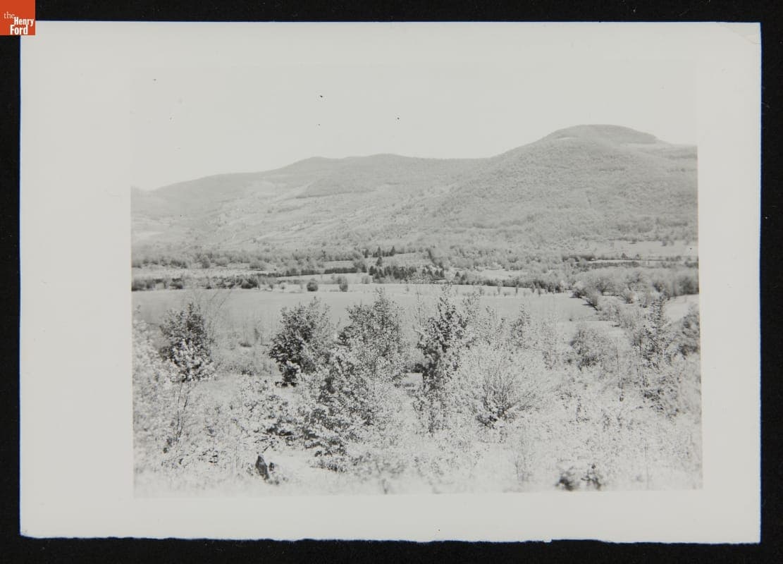 View from Boyhood Rock, Burial Place of John Burroughs, Roxbury, New York, 1944