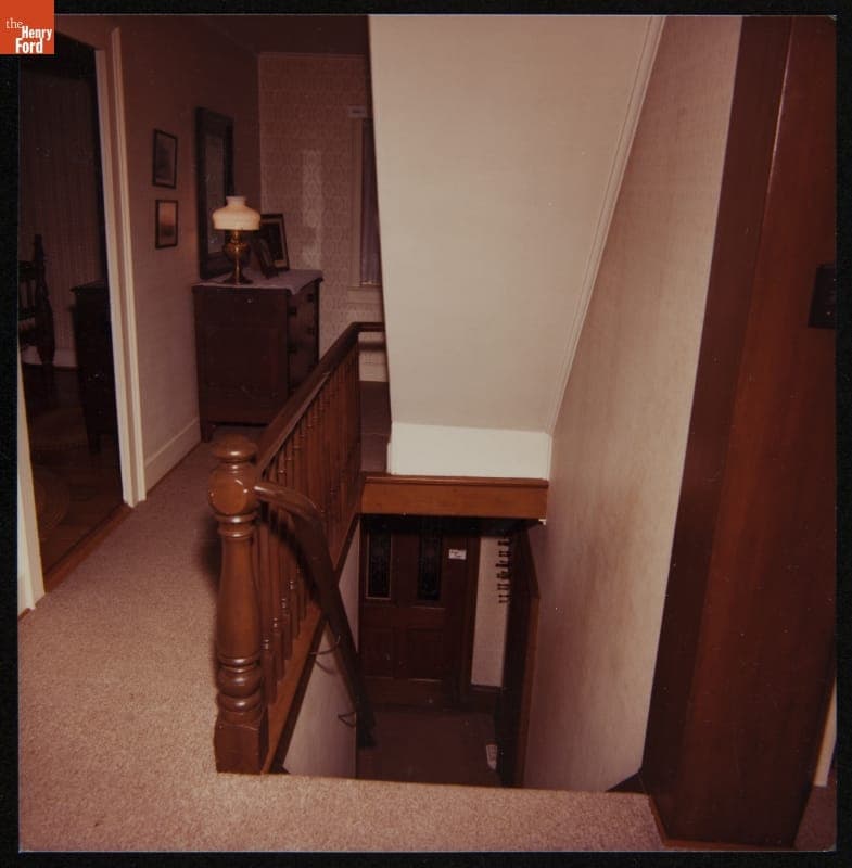 Second Floor Hallway and Staircase in Firestone Farm at its Original Site, Columbiana County, Ohio, February 7, 1983
