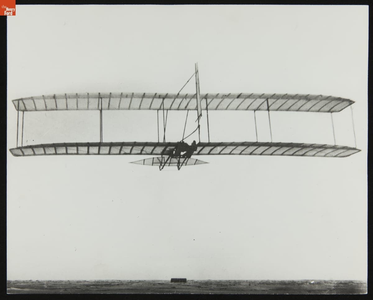 Wright Brothers Testing the 1902 Glider at Kill Devil Hills