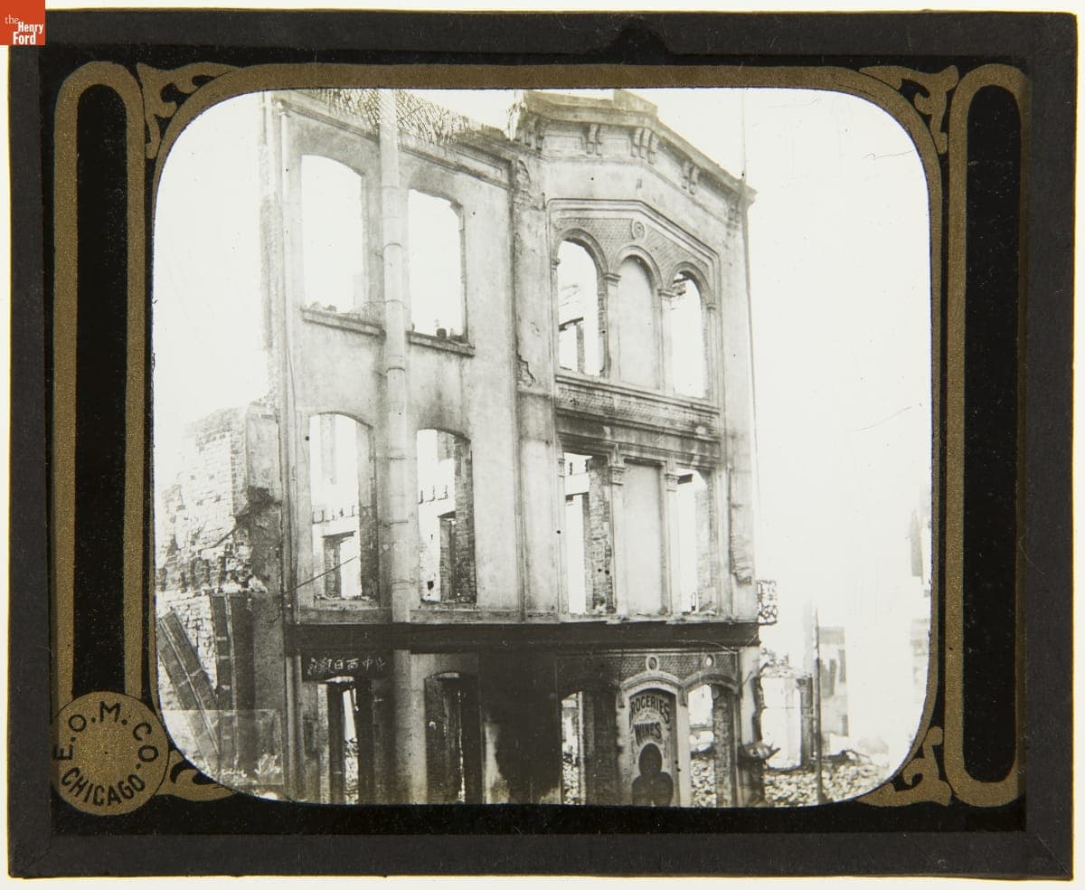 Chinatown at California Street, after San Francisco Earthquake, 1906