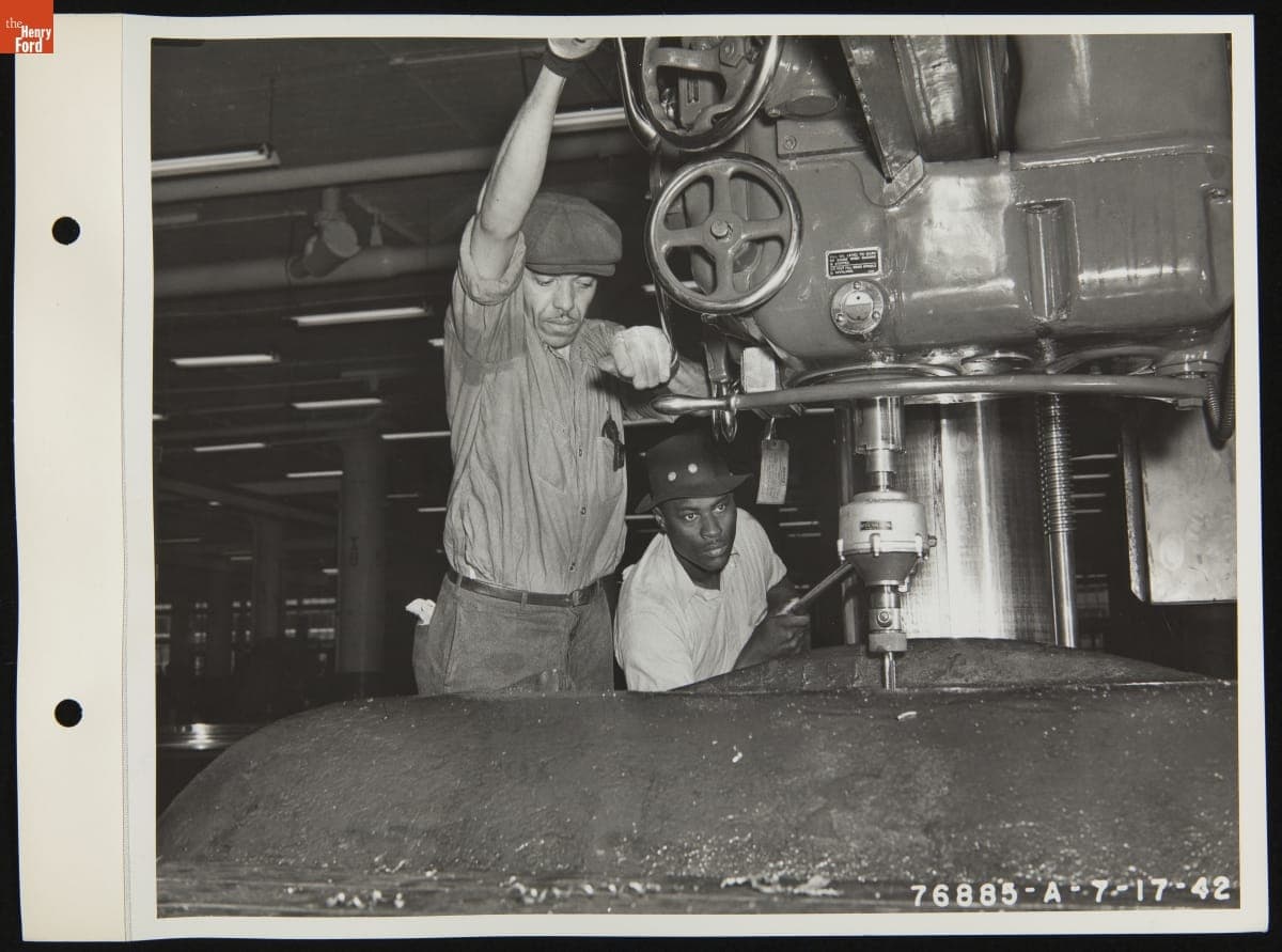 Manufacturing Tank Gun Mounts at the Ford Motor Company Rouge Plant, July 17, 1942