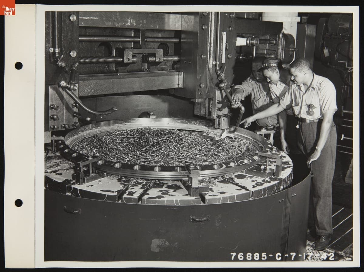 Manufacturing Tank Gun Mounts at the Ford Motor Company Rouge Plant, July 17, 1942