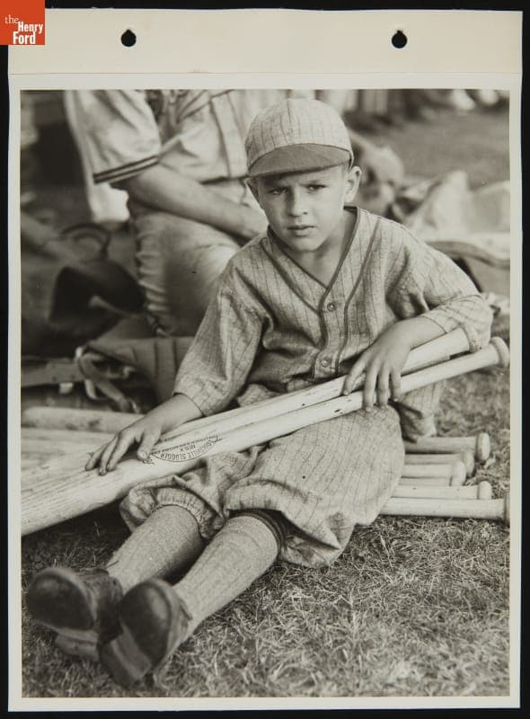 Bat Boy, Ford All-Stars Versus United States Navy Great Lakes Baseball Game, Rotunda Field, July 1944