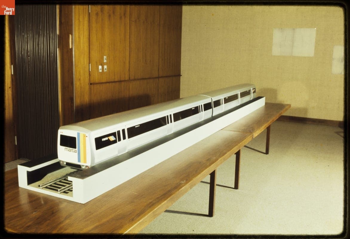 Scale Model of Metropolitan Atlanta Rapid Transit Authority (MARTA) Railcar, 1974
