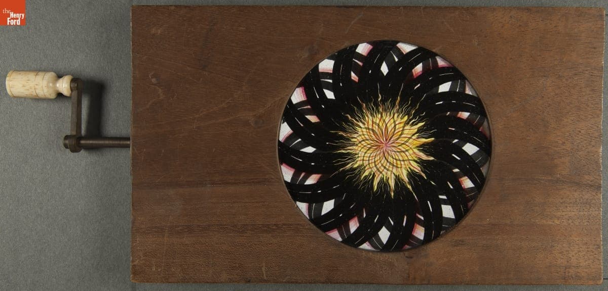 Mechanical Lantern Slides, Set of 5 Chromatropes, 1860-1900