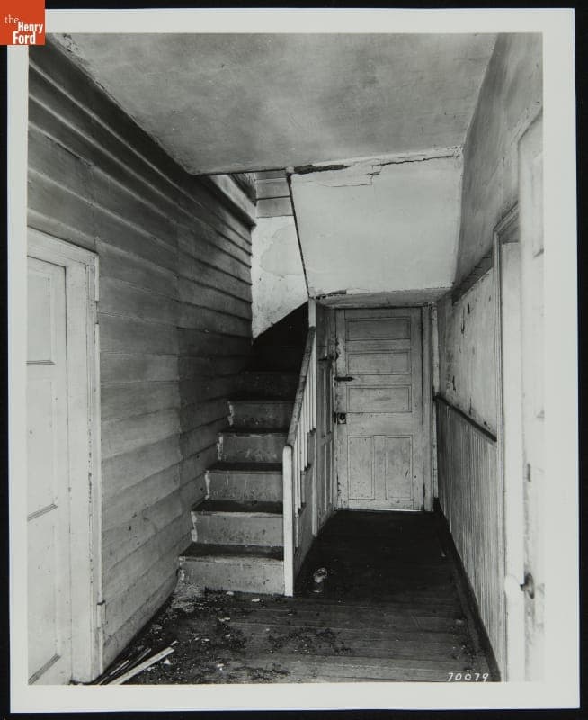 Interior View of the Susquehanna House at its Original Site, St. Mary's County, Maryland, February 27, 1942