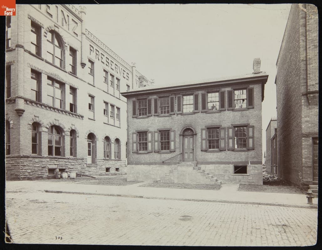 Heinz House after Relocation to the H. J. Heinz Plant in Pittsburgh, Pennsylvania, 1904