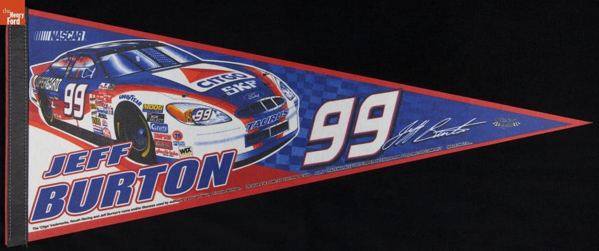 Pennant, "Jeff Burton, #99," 2001-2003