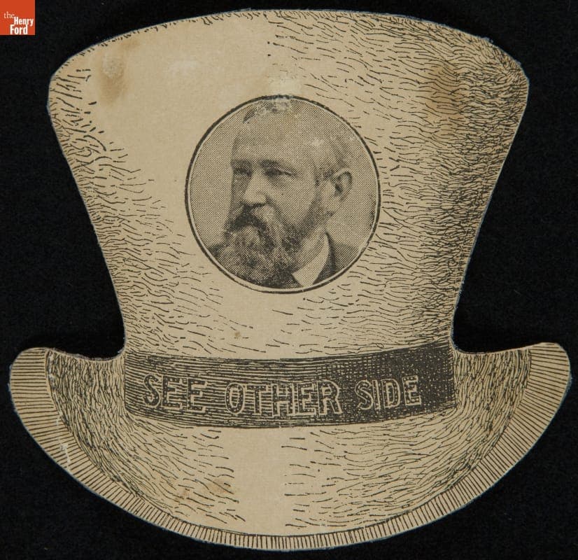 Trade Card for Demorest's Family Magazine, "Mrs. Harrison's Superb Painting of Orchids," 1892