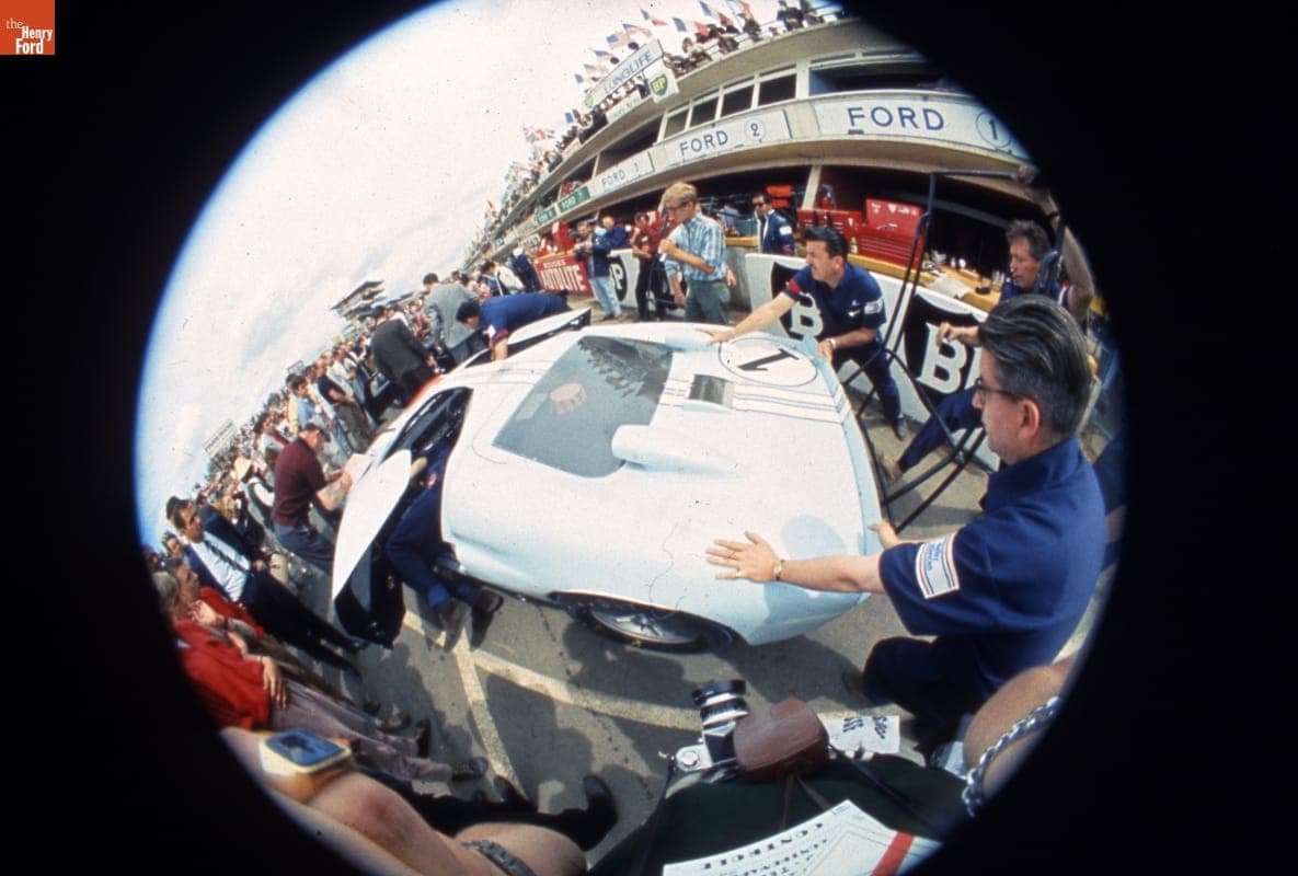 Ford GT40 Mark II Driven by Ken Miles and Denny Hulme at the 24 Heures du Mans (24 Hours of Le Mans) Race, June 1966