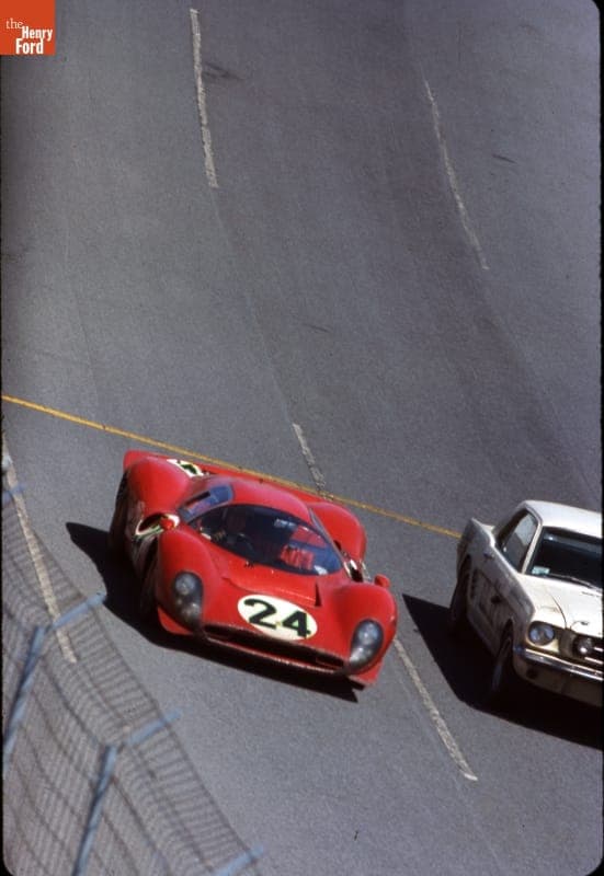 Ferrari 330 Driven by Mike Parkes and Ludovico Scarfiotti at the Daytona Continental 24 Hours Race, February 1967
