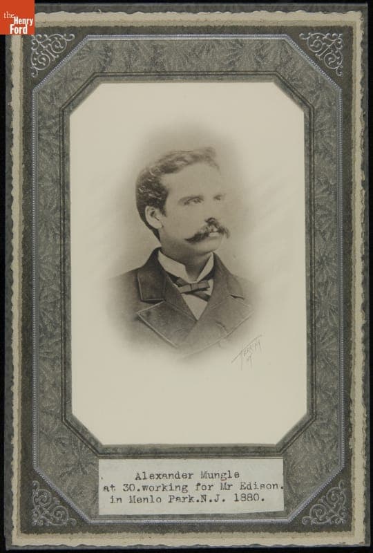 Portrait of Alexander Mungle at Menlo Park, 1880