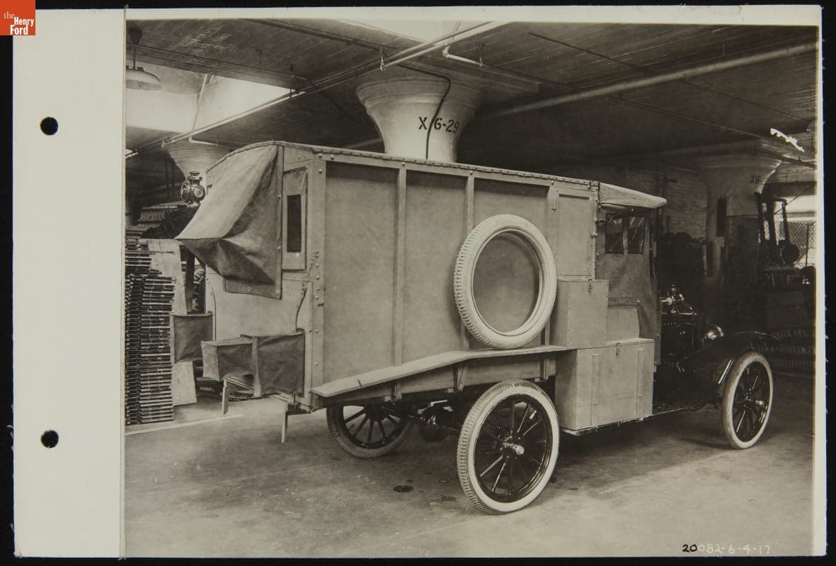 Ford Military Ambulance at the Highland Park Plant, June 1917