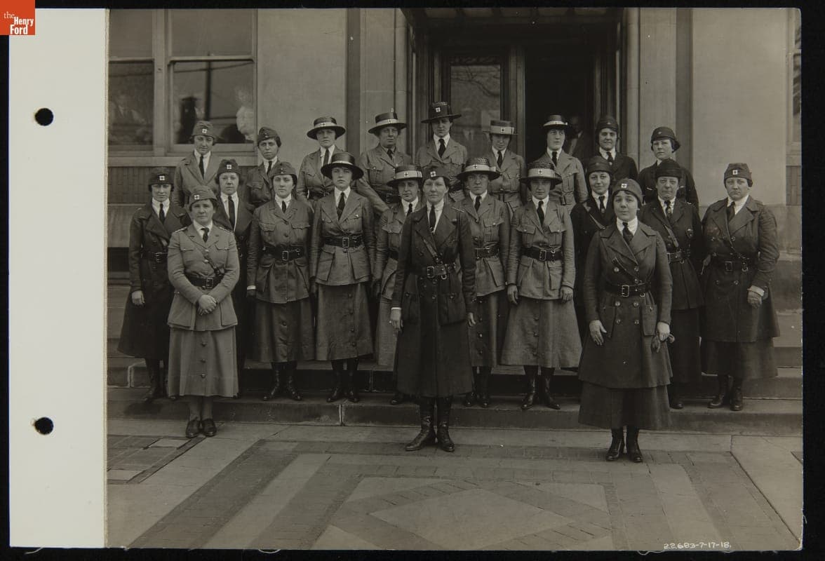 Red Cross Workers at the Ford Highland Park Plant, 1918