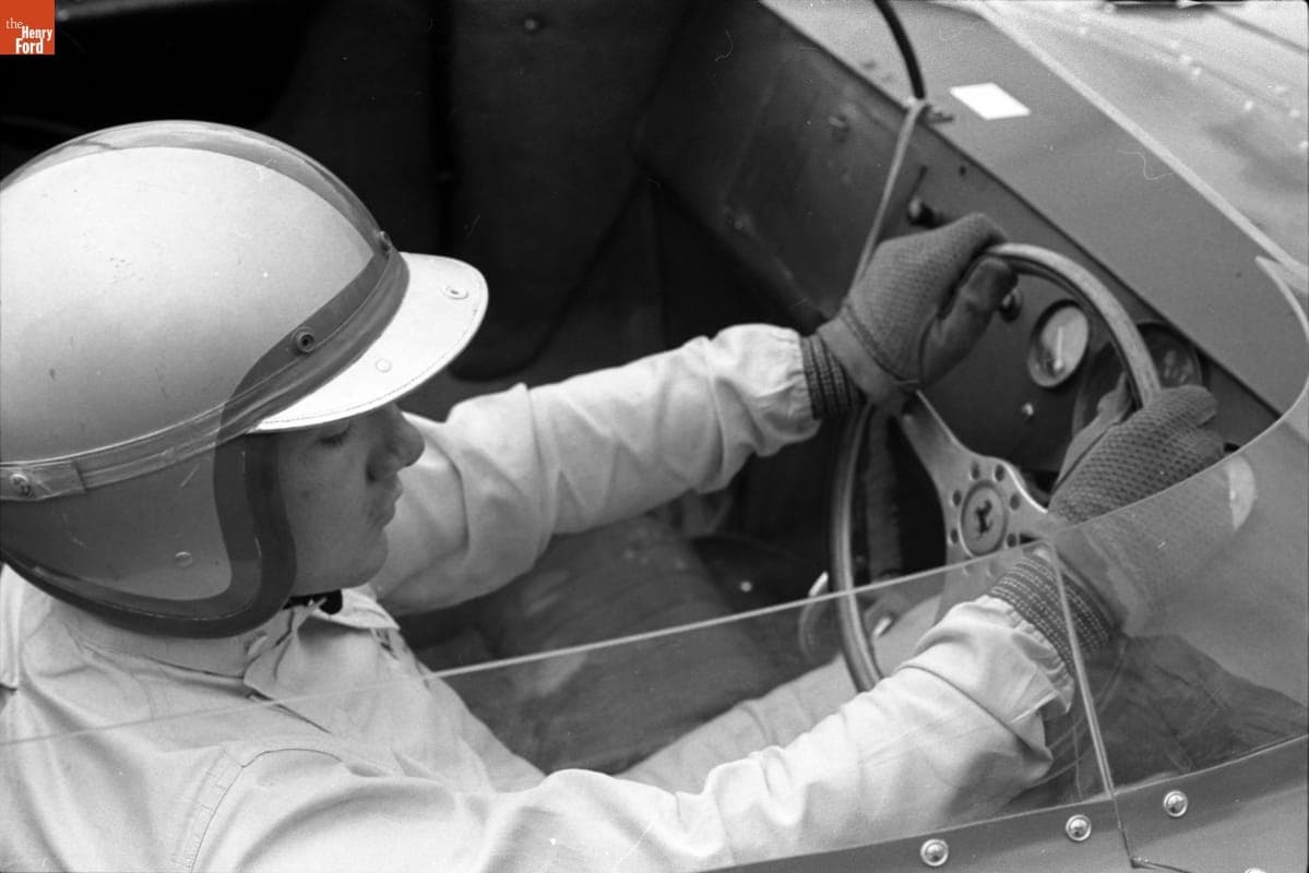 Pedro Rodriguez at the Canadian Grand Prix, Mosport Park, Ontario, September 1963