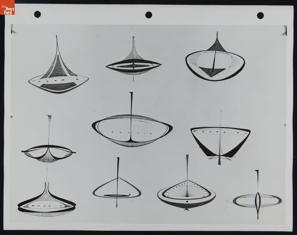 Various Orb Design Sketches, 1959