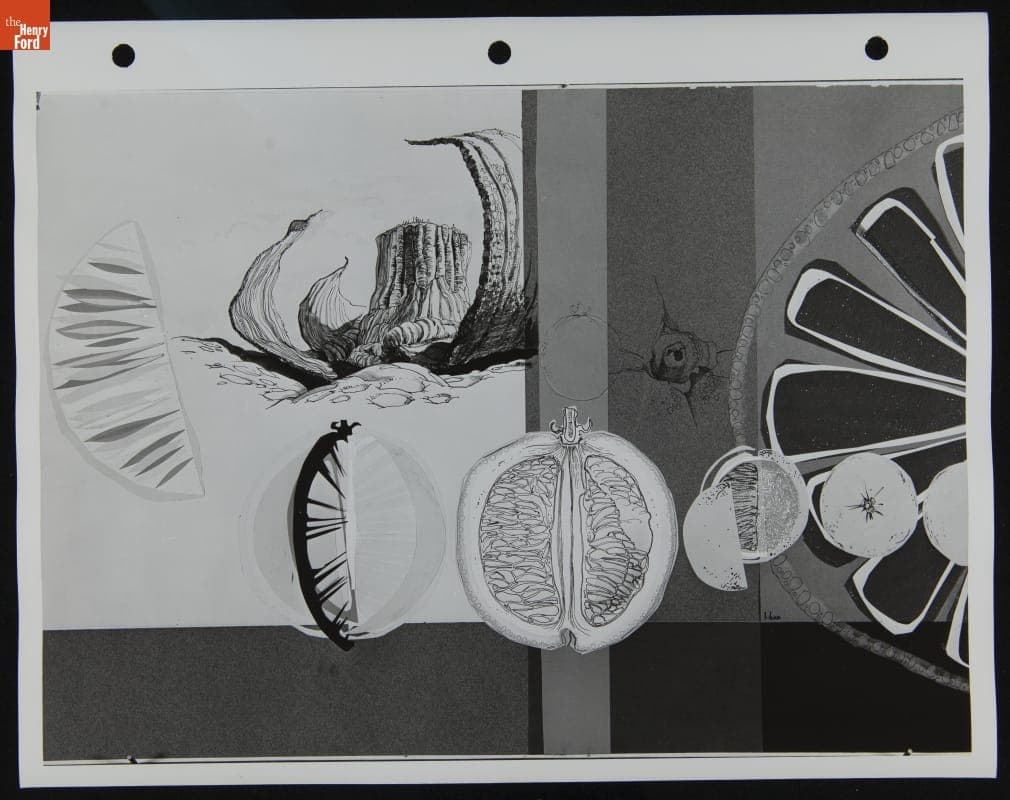 Sketches and Designs of an Orange, 1959