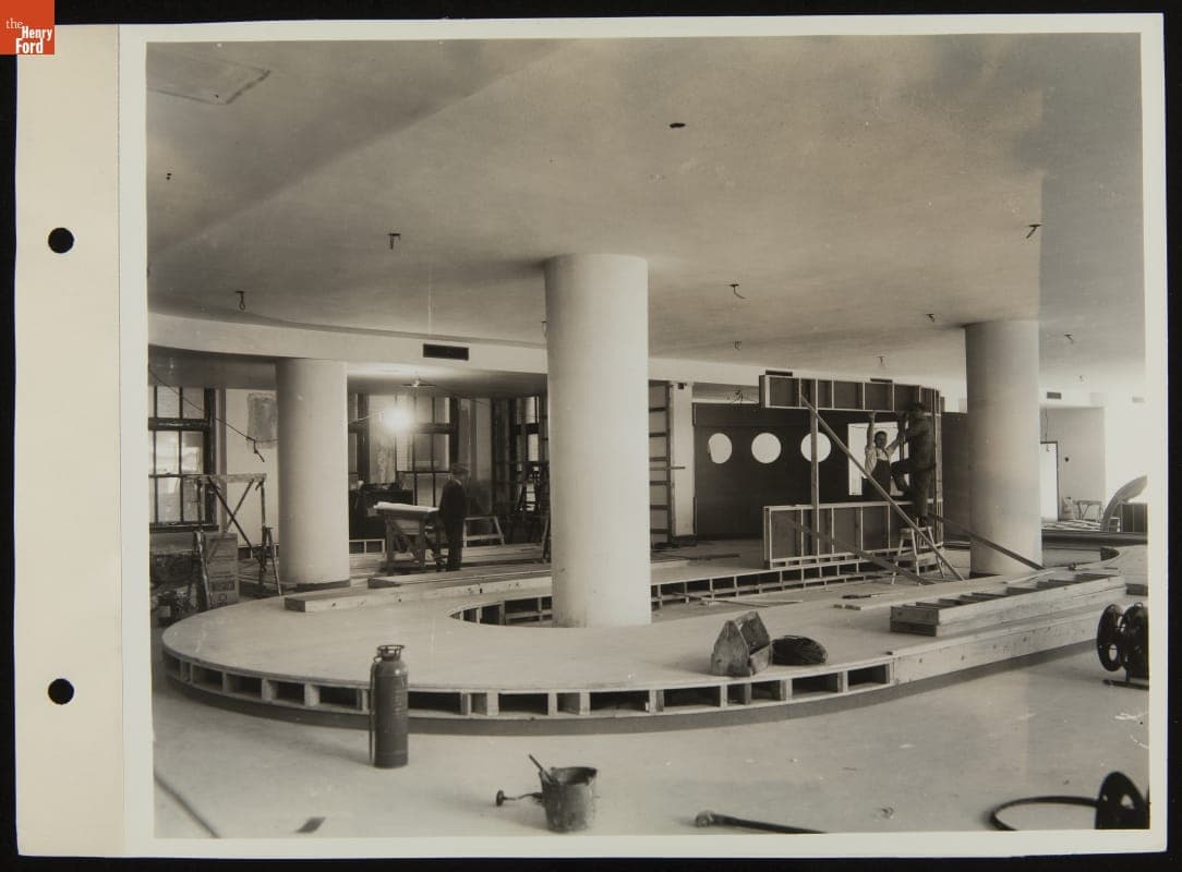 Interior Remodeling in Progress, Ford Motor Company's New York City Branch, July 1937