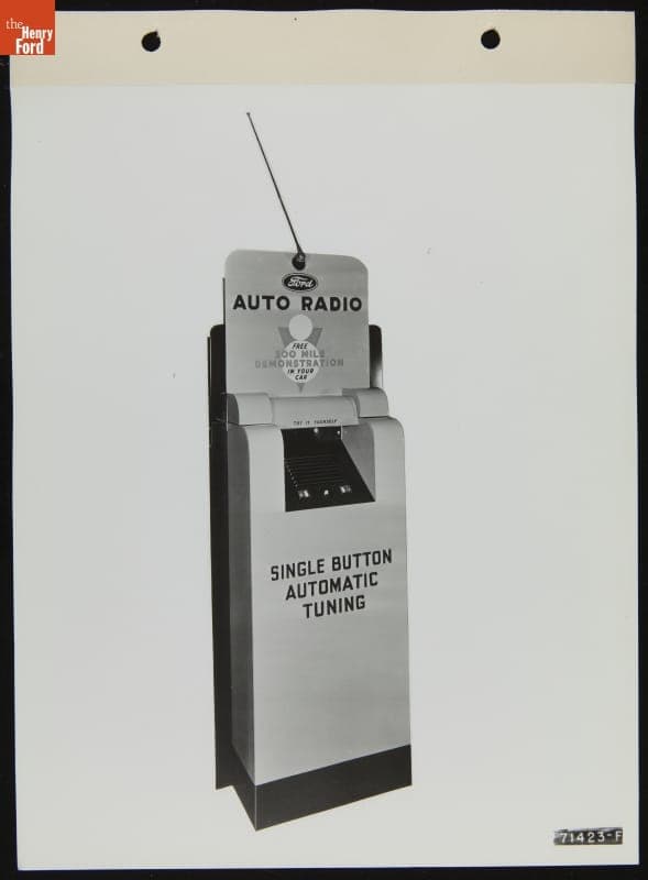 Ford Auto Radios Advertising Display Unit, February 1939