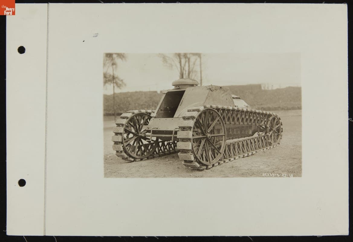 New Ford Tank on Grounds North of Factory, May 1918