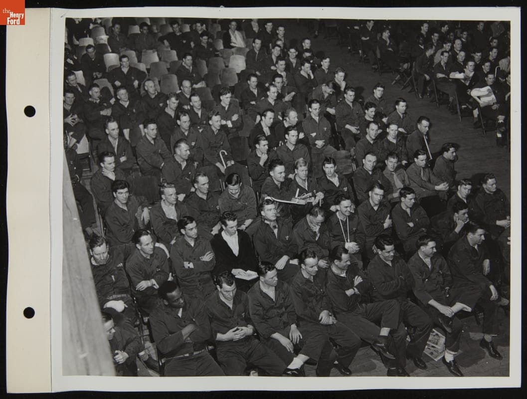 Assembly of Patients at Percy Jones Hospital on Ford Legion Day, April 1944
