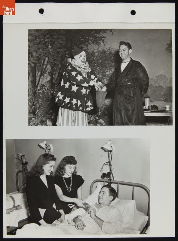 Entertainment at the Allen Park Veterans Hospital, March 1945