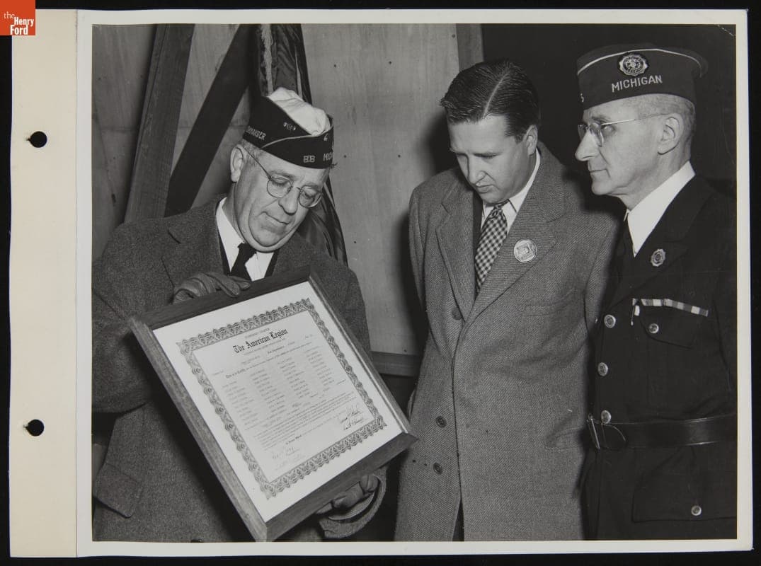 Henry Ford II at the American Legion Dedication at the Lincoln Plant, November 11, 1944