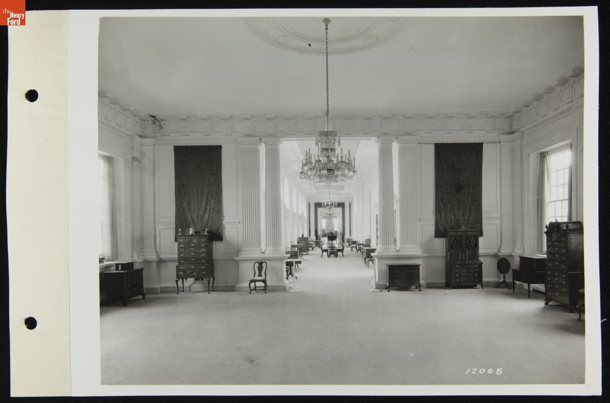 Furniture and Decorative Arts Display in the Henry Ford Museum Promenade, 1935