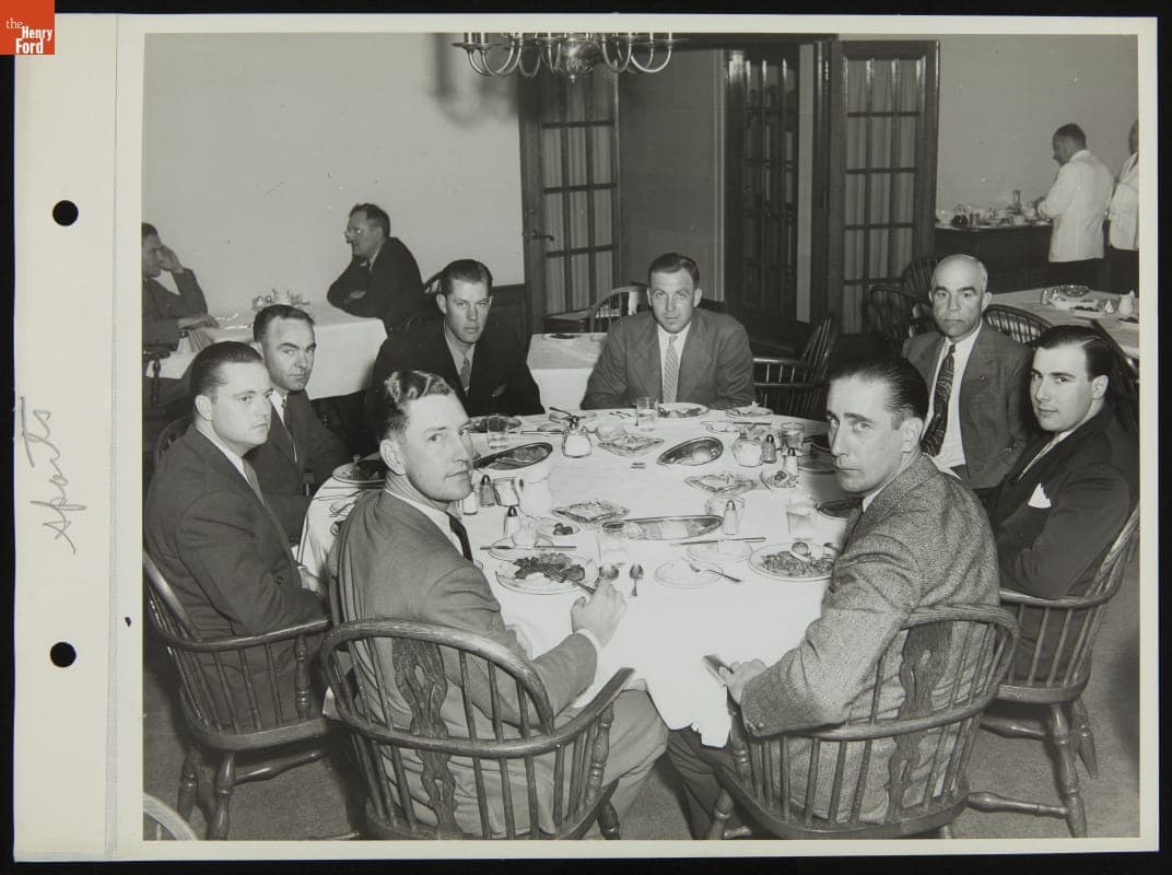 Chicago White Sox Players in Ford Motor Company Administration Building Dining Room, June 1943