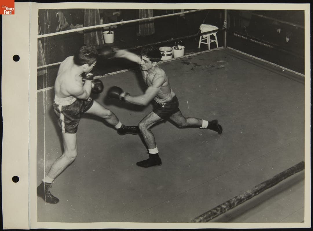 Boxing Match at Ford Rotunda, April 1943